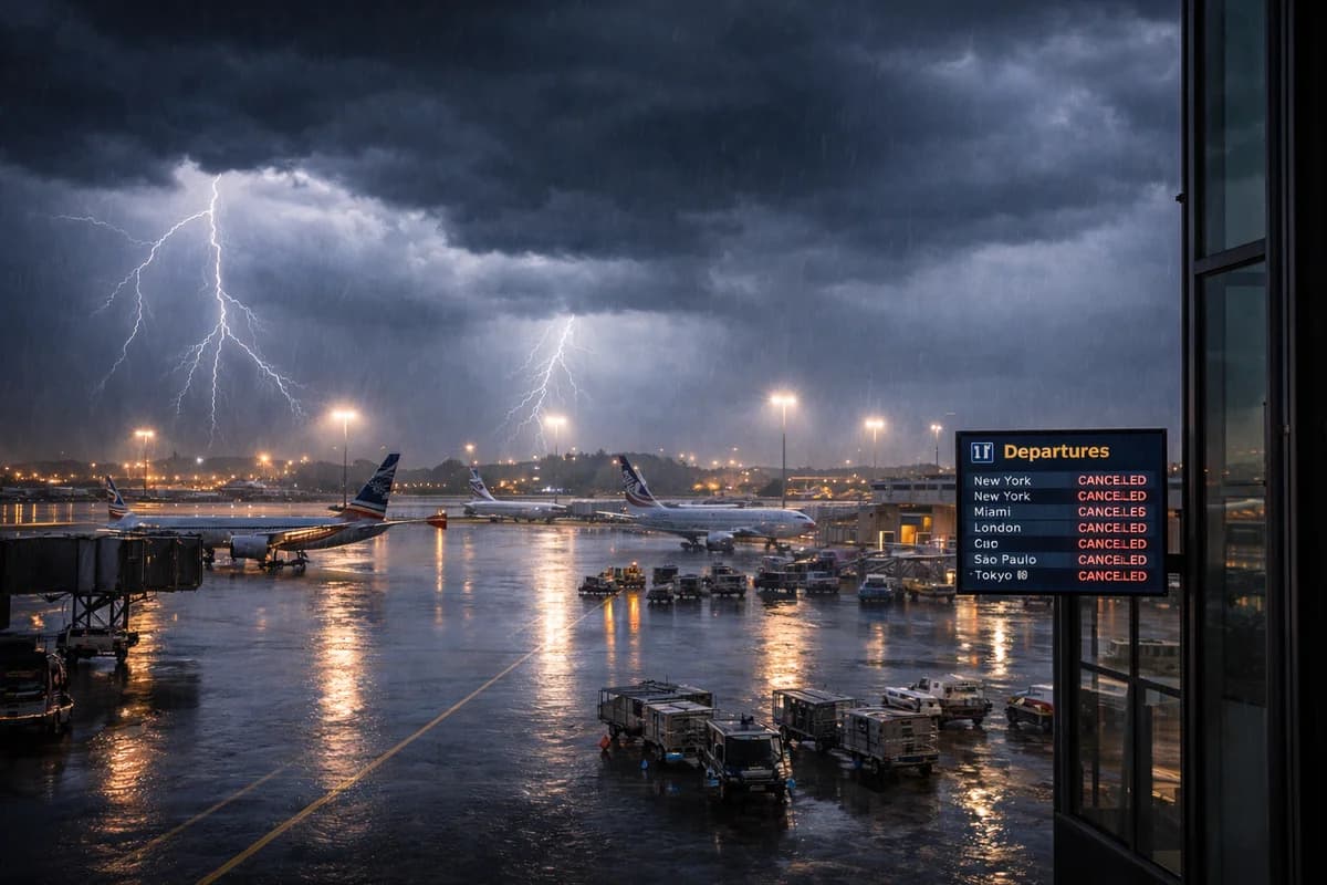 Novo alerta climático nos EUA provoca cancelamentos e pode afetar voos de brasileiros