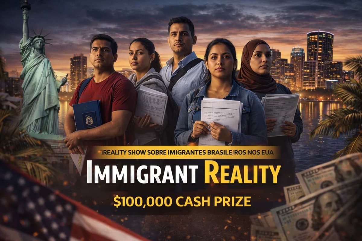 Brasileiro lança reality show sobre a vida real de imigrantes nos EUA com prêmio de US$ 100 mil