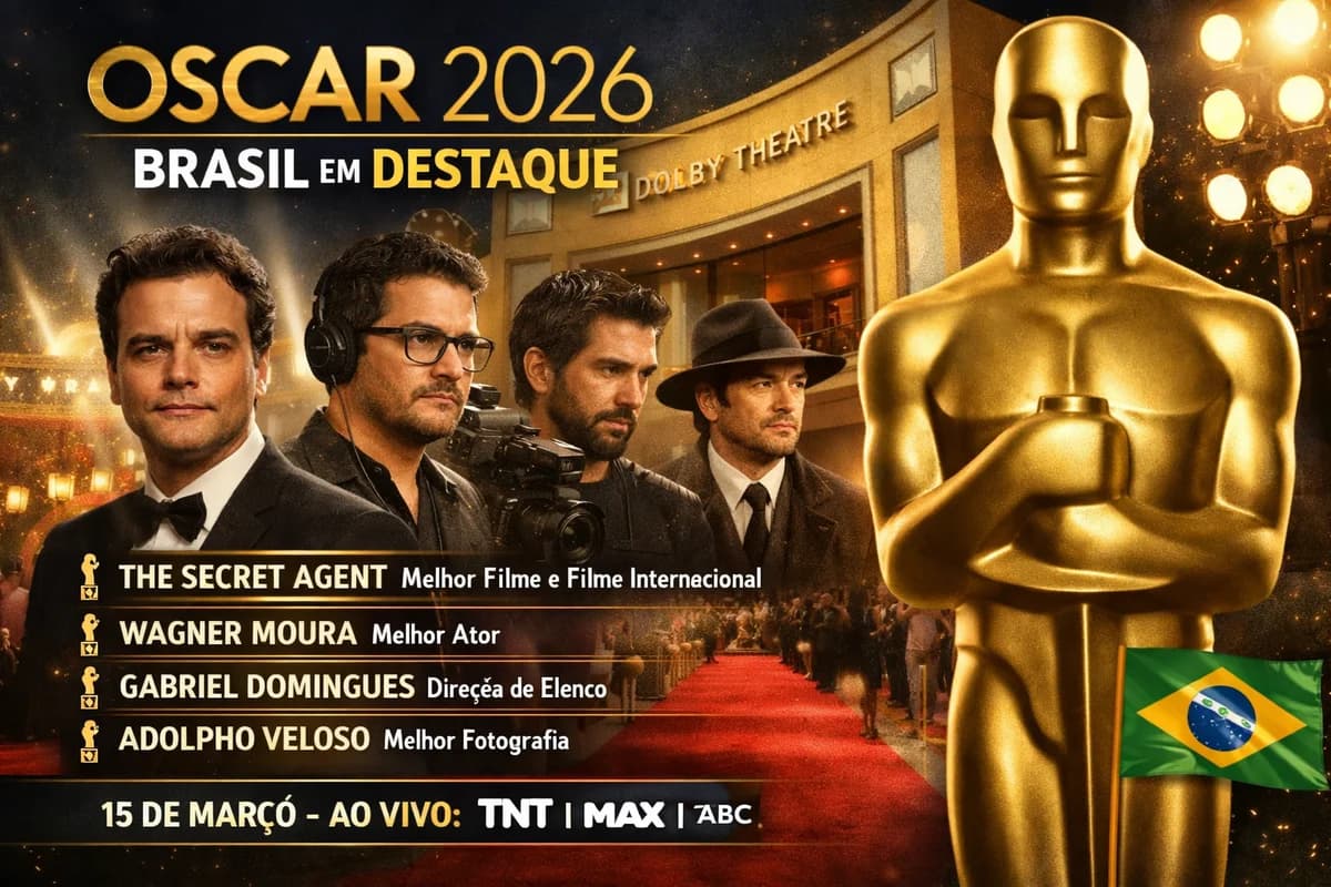 Oscar 2026: todas as indicações brasileiras, o peso histórico da disputa e como assistir no Brasil e nos EUA