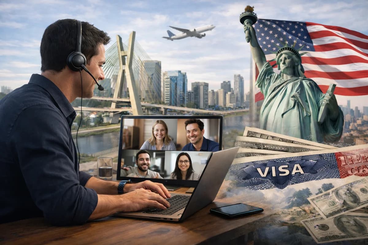 Brasil entra no radar de empresas dos EUA e impulsiona nova onda de trabalho remoto internacional