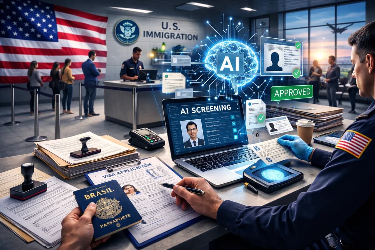 EUA ampliam uso de inteligência artificial na triagem migratória e elevam exigência documental